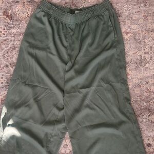 H&M Sage Green Relaxed Pants